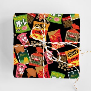 Guam Gift Wrapping Paper, Guahan Snack Wrapping Paper, Chamorro party supply