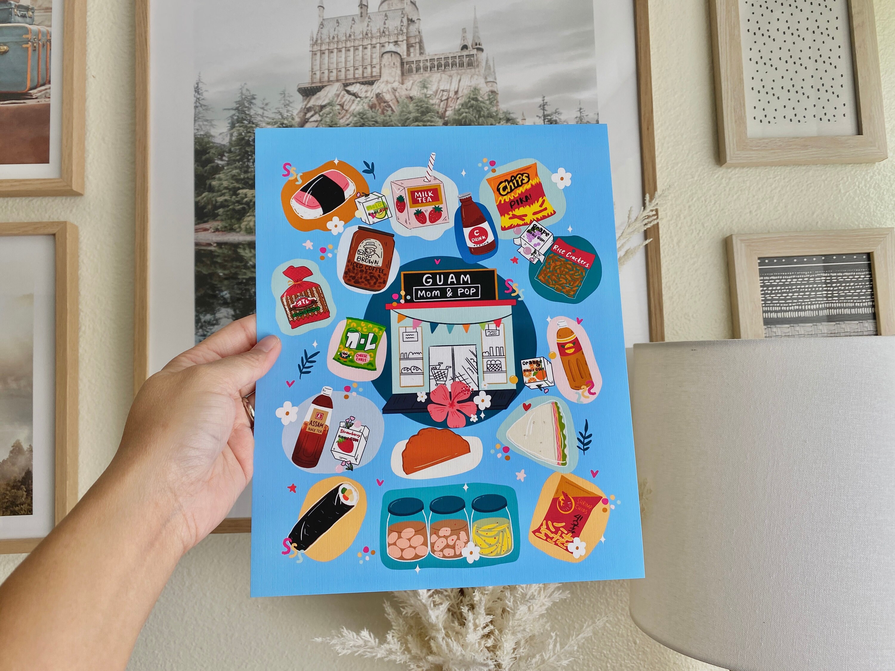 GUAM Mom and Pop Art Print Guam Floral Art Print Guam Etsy