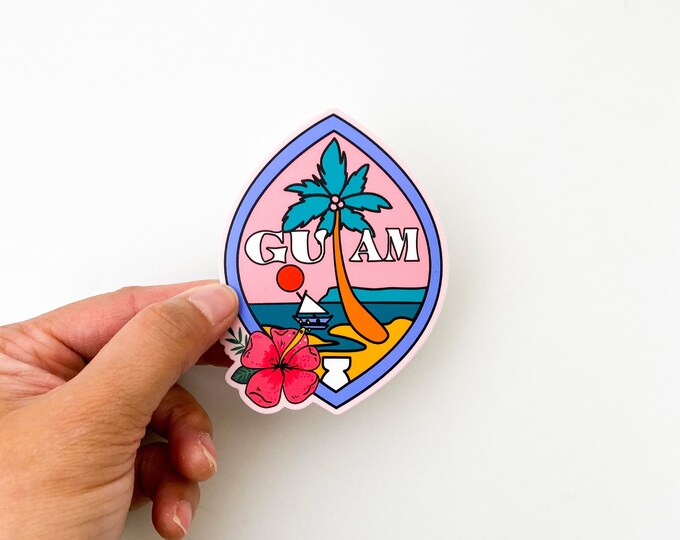 Modern Guam Stickers, Chamorro Stickers, Guam Stickers Etsy