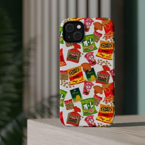 Magnetic Tough Cases, Guam Snacks MagSafe Cases, Chamorro Phone Case, Protective Phone Covers, Island Vibes iPhone Cases