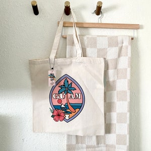 Guam Seal Lightweight Canvas Tote Bag