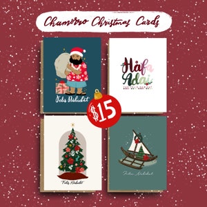 CHamoru Christmas Card Bundle, Guam Christmas Card Bundle