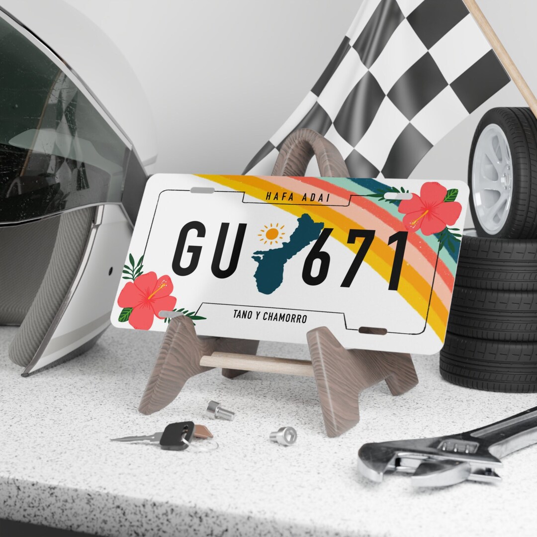 Guam Vanity License Plate Guam License Plate Decor Guam Home Etsy