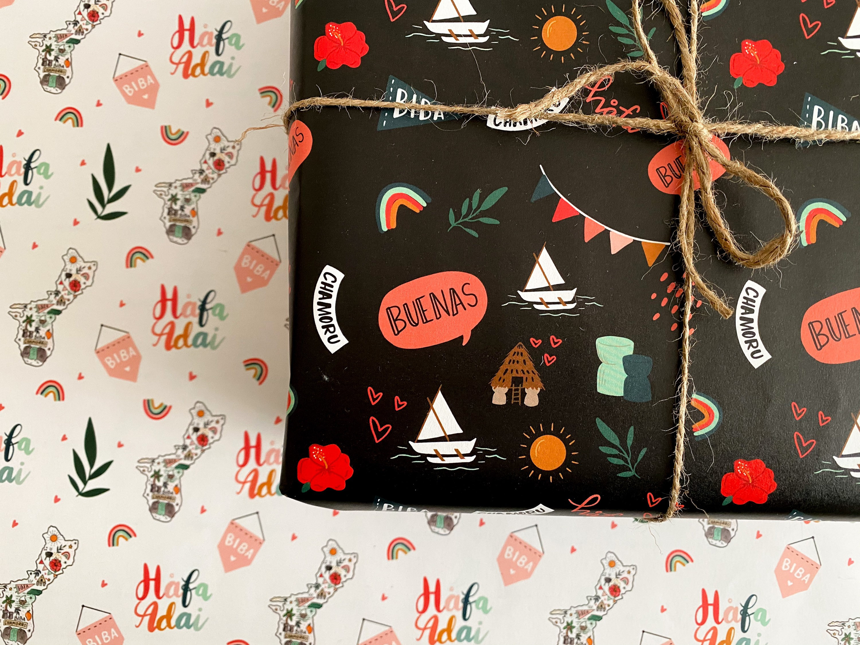 Guam Birthday Party Guam Gift Wrapping Paper Chamorro Birthday party