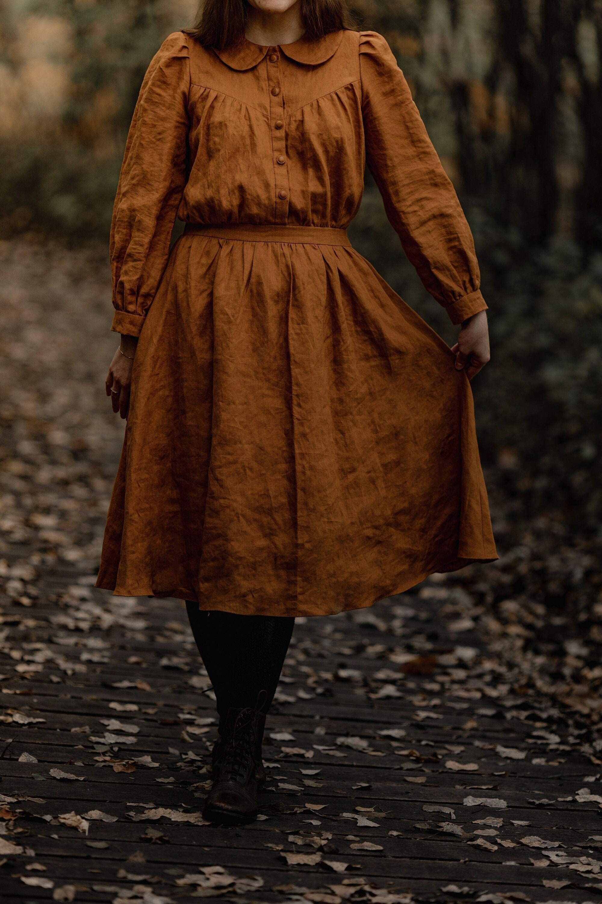 anne with an e brown dress BROWN VELVET A-LINE MIDI DRESS WITH GOLD-BEADED DETAIL | CULT MIA