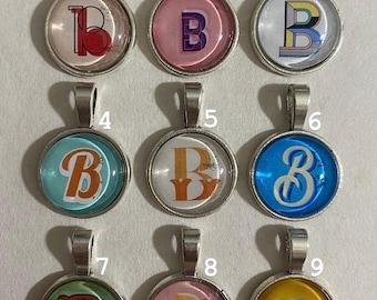 Initial B Pendant Necklaces
