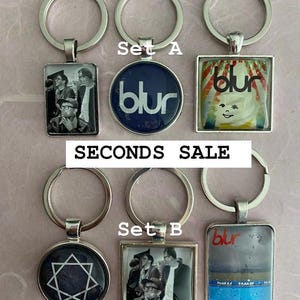 SECONDS SALE Set of 3 Blur Keyrings