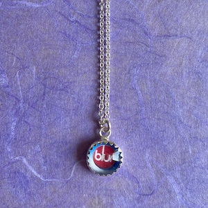 Sterling Silver Blur Charm Pendant Necklace