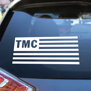 TMC Decal Sticker - Available in Mulitple Sizes and Colors - For any car window, wall, or laptop will stick to any flat surface