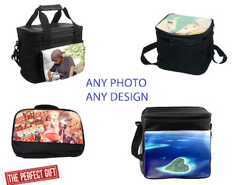 Custom Lunch Bags  - Personalized Lunch Bag -Photo Lunch Bag , Add any design, photo, image, or text - Great Gift for all occasions