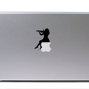 Violinist Decal Sticker - Available in Mulitple Sizes and Colors - For any car window, wall, or laptop will stick to any flat surface