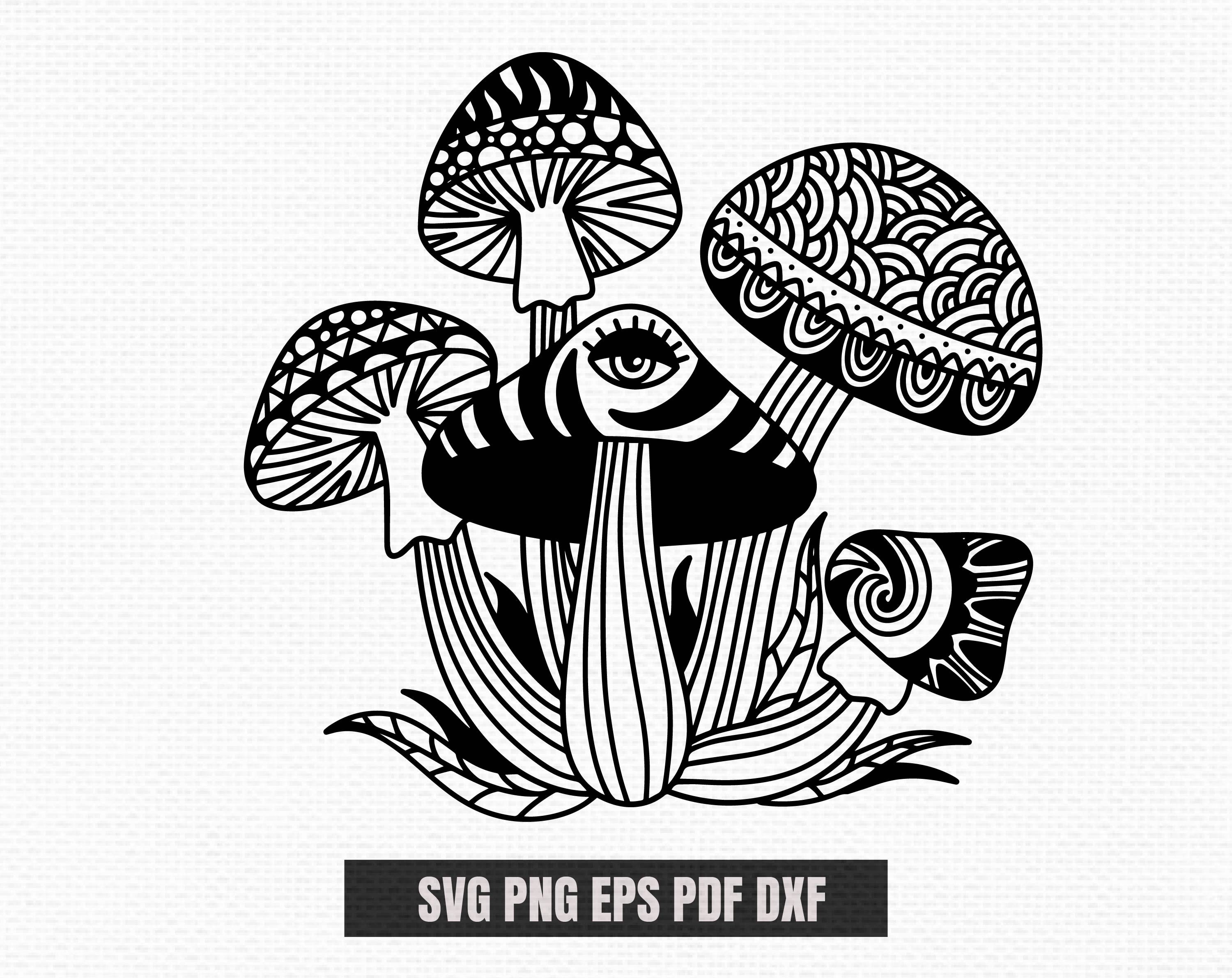 Mushroom svg Mystical Mushroom svg Magic svg Esoteric | Etsy