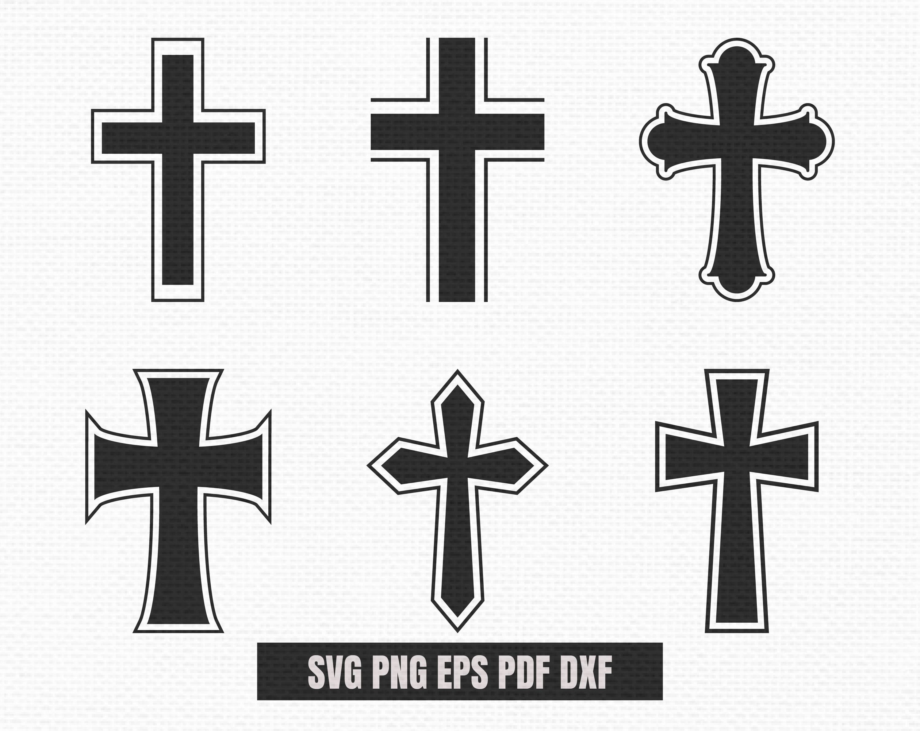 Christian Cross Svg for Cricut Cross Dxf Silhouette Files Etsy