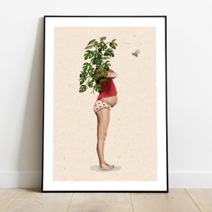 Póster A4 Ilustración Planta Embarazo