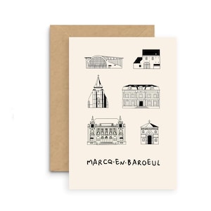 Carte Postale – Monuments de Marcq-en-Barœul