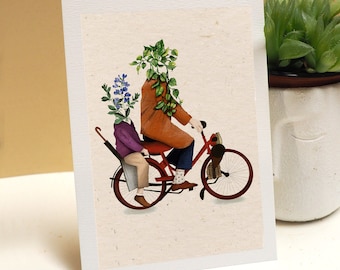 A6 Bicycle Illustration Card