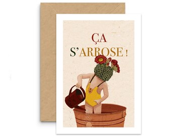 A6 Card Illustration It&#39;s watering!