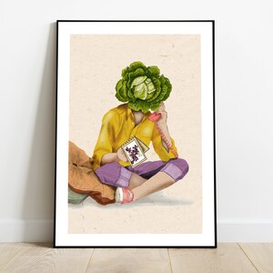 Poster A4 Illustration Mein Kohl