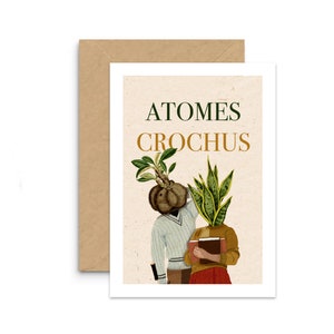 A6 Card Illustration Hooked Atoms