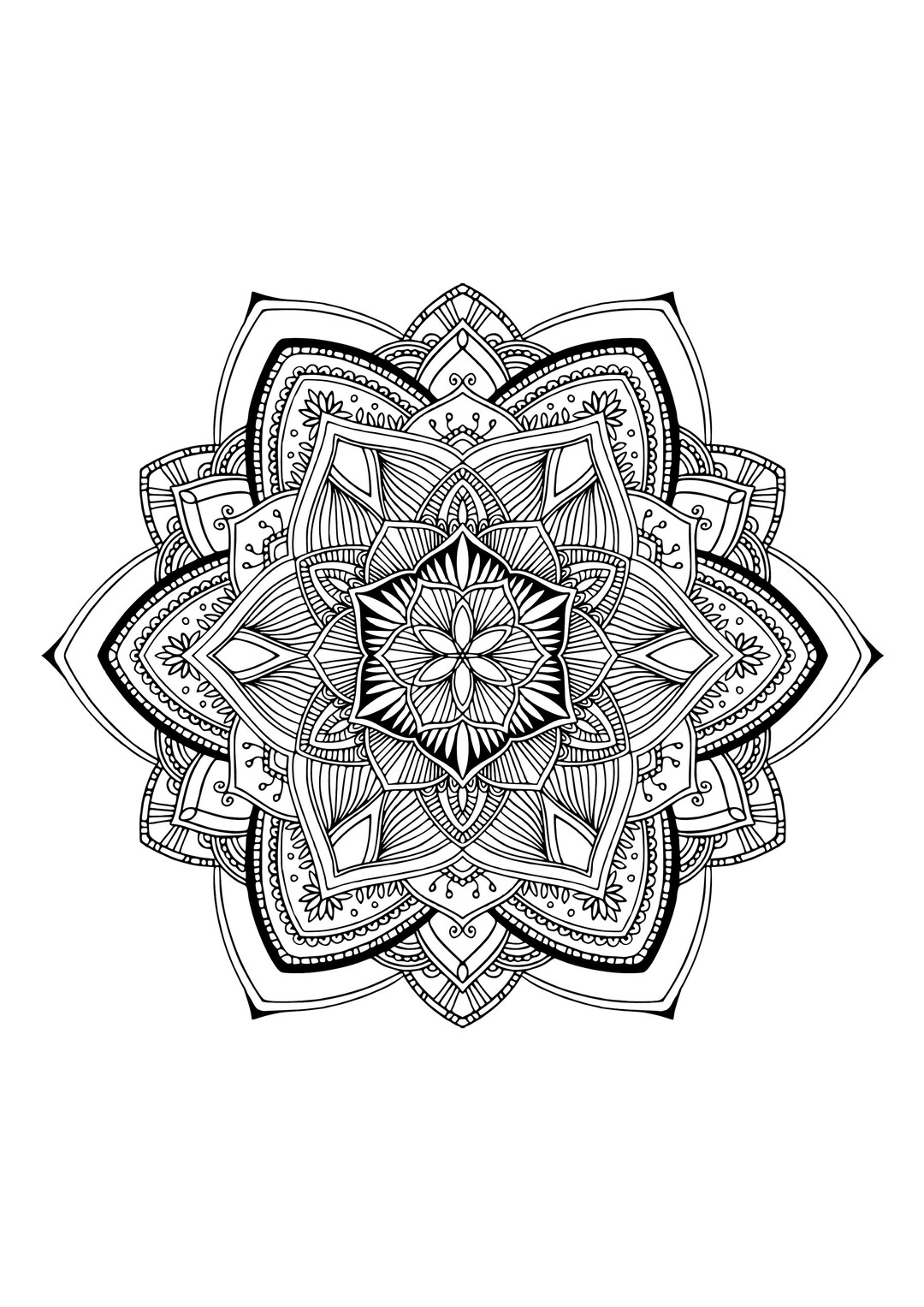 Mandalas to Color - Etsy