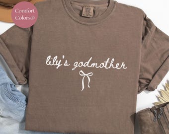Comfort Colors® Personalized Godmother Shirt: Gift For Godmother