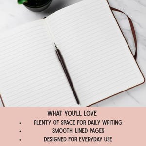 Personalized Vegan Leather Journal: Mentor Appreciation Gift image 5