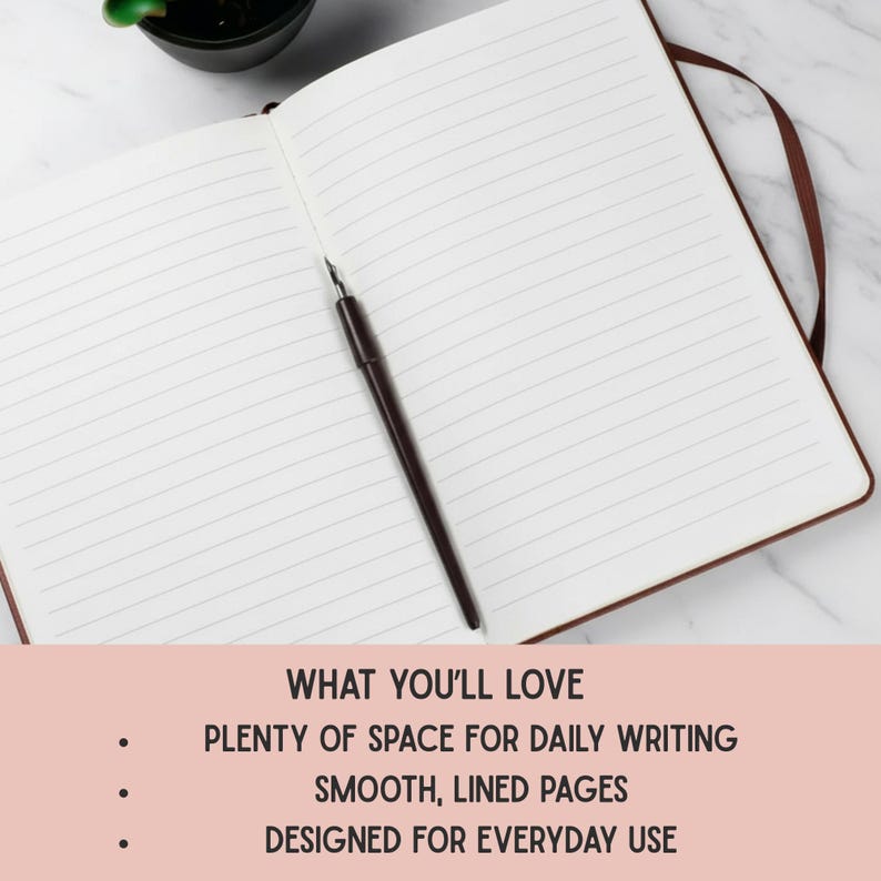 Personalized Vegan Leather Journal: Mentor Appreciation Gift image 5