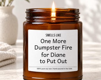 One More Fire To Put Out, Personalized Gift for Boss, Funny Coworker Gift, Office Manager Gift, Office Gift, Employee Candle, EM-LHC299