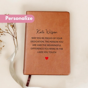Personalized Leader Journal, Mentor Appreciation Gift, Boss Gift, Employee Gift, Coworker Gift, Thank You Gift, Retirement Gift