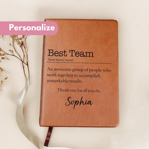 Best Team Definition Journal, Team Appreciation Gift, Team Work Notebook Gift, Gift For Employee, Staff Appreciation Gift, Corporate Gift