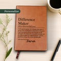 Difference Maker Vegan Leather Journal: Mentor Gift product logo