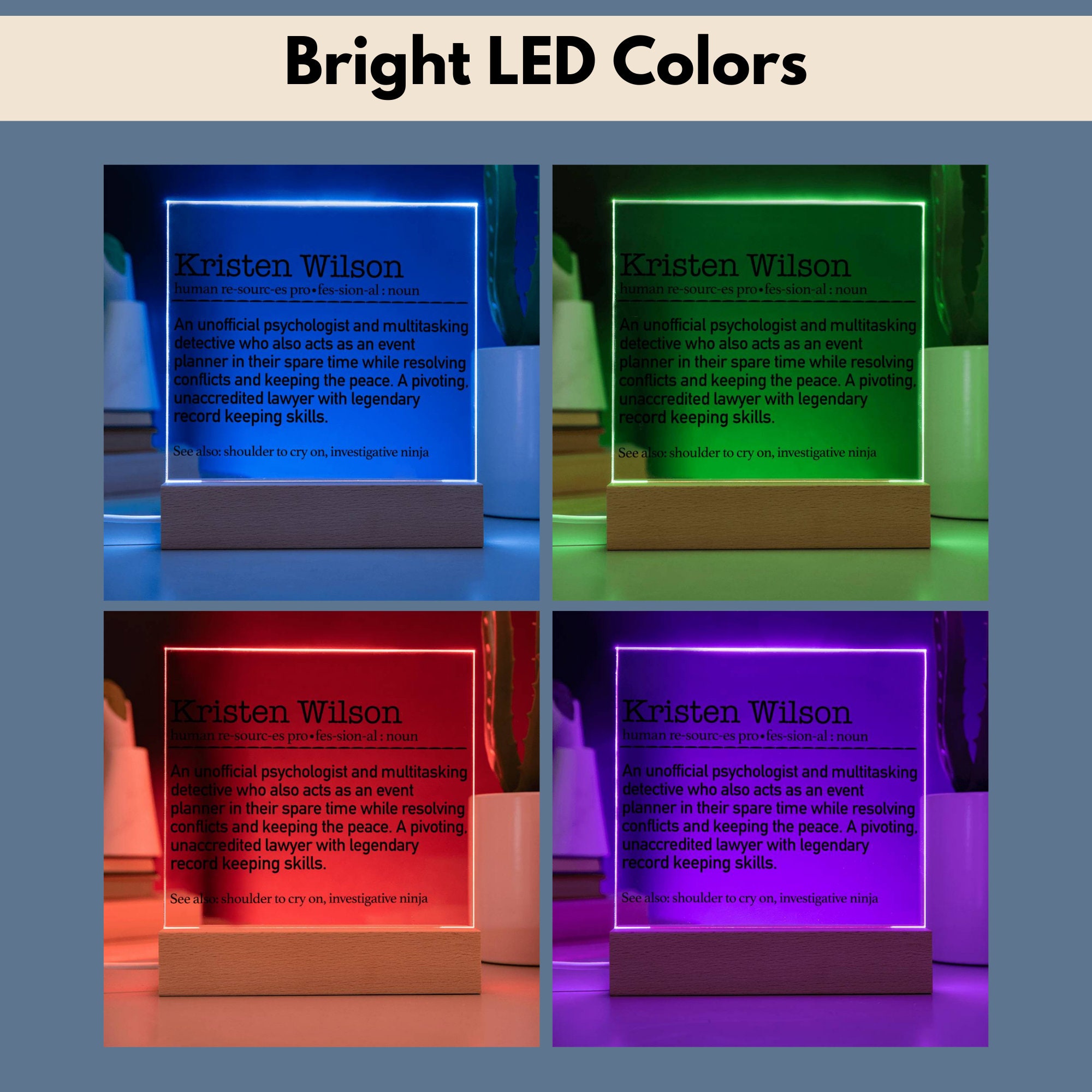 Human Resources Definition Gift, Human Resources Gift, Coworker Gift