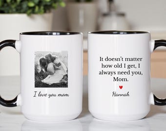 Personalized Mom Photo Coffee Mug, Mothers Day Mug, Mom Mothers day Gift, Gift from Daughter, Mom Mug Gift,