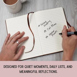 Personalized Vegan Leather Journal: Mentor Appreciation Gift image 7