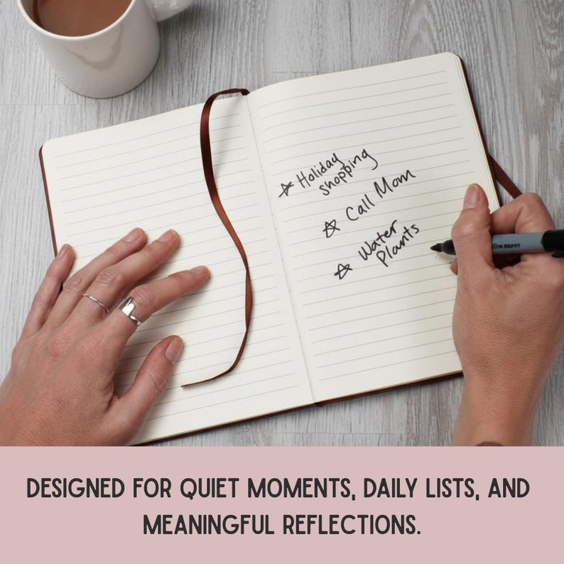 Personalized Vegan Leather Journal: Mentor Appreciation Gift image 7