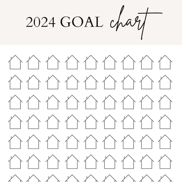 House Goal Chart - Real Estate Agent