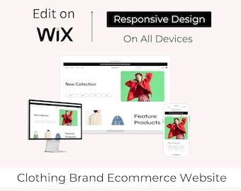 Clothing Brand Wix Website Template – Premium E-commerce Theme