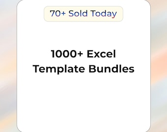 1000+ Excel Template Bundle | Business, Finance, Budget, Project Management & Productivity Sheets