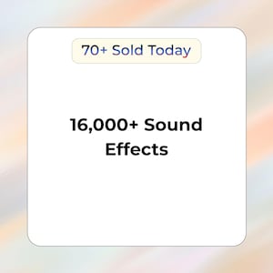 16,000+ Sound Effects Bundle | Royalty-Free Audio for Video Editing, Games & Content Creation