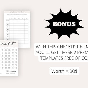 Editable Real Estate Checklist Bundle