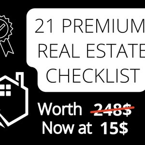 Premium Real Estate Checklist Bundle Real Estate Checklist Bundle, Real Estate Marketing, Essential Real Estate Checklist Bundle image 1
