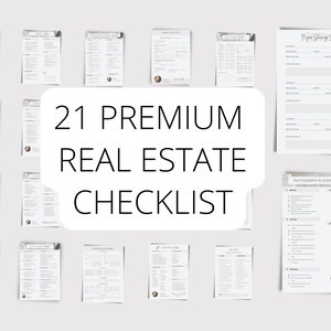 Real Estate Checklist Bundle Templates
