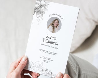 Funeral announcement template