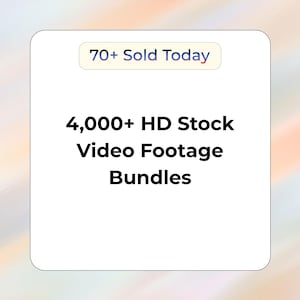 5,000+ HD Stock Video Footage Bundle | Royalty-Free Clips | Cinematic Backgrounds, Overlays & B-Roll