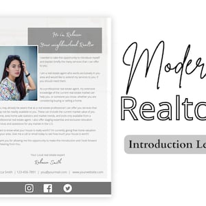Neighbour Agent Introduction Letter | Real Estate Introduction Flyer | Hello Neighbor Letter | New Agent Flyer