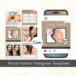 Nurse Injector Instagram Templates, Engagement Posts Canva Editable Instagram Post | Nurse Injector Posts | Nurse Injector Posts Templates
