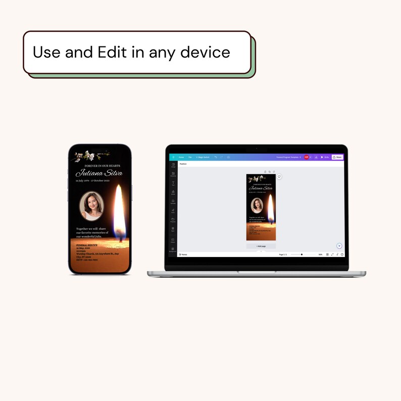 Funeral Electronic Funeral Announcement, Electronic Funeral Invitation