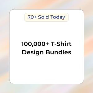 Pacote com mais de 100.000 designs de camisetas | Arquivos SVG, png e AI editáveis para POD, produtos e vestuário