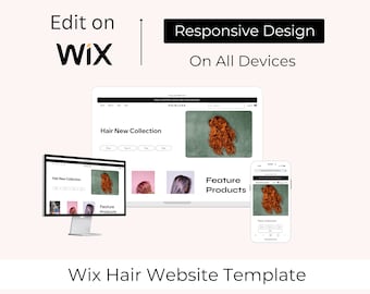 Wix Hair Ecommerce Website Template: Responsive Design
