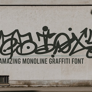 Vabioxe - Graffiti Font, Vintage Font, Logo font, Canva font, Branding font, Cricut font, Urban Font, Street Font, Graffiti SVG, Typeface